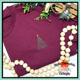 Christmas Tree MINI Embroidery Design, Embroidery