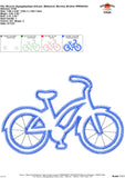 Bicycle Zigzag Applique Design, Applique