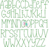 Finally Champions Bean Stitch Embroidery Font, Embroidery Font
