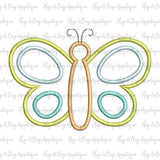 Butterfly 2 Satin Stitch Applique Design, Applique