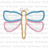 Dragonfly Satin Stitch Applique Design, Applique