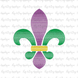 Fleur De Lis Sketch Stitch Embroidery Design, Embroidery