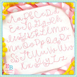 Quickfly Bean Stitch Embroidery Font, Embroidery Font